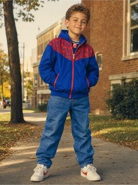 Nike Windrunner Vintage Y2K Kids Jacket Size‎ Medium 6 Years Old